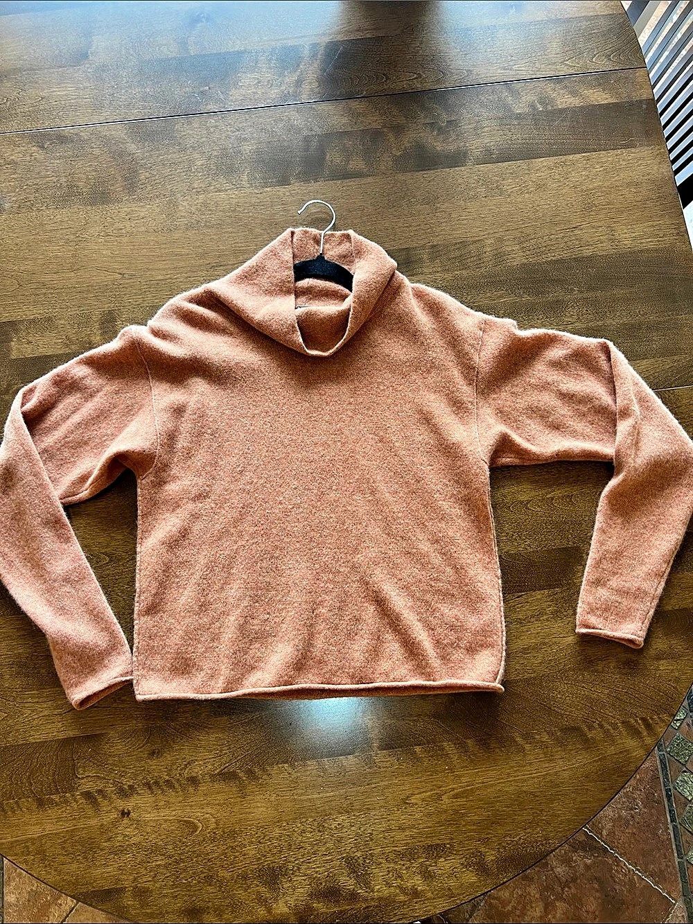 NWOT Free People Cashmere Cowl Neck Sweater in Pink XS Like New